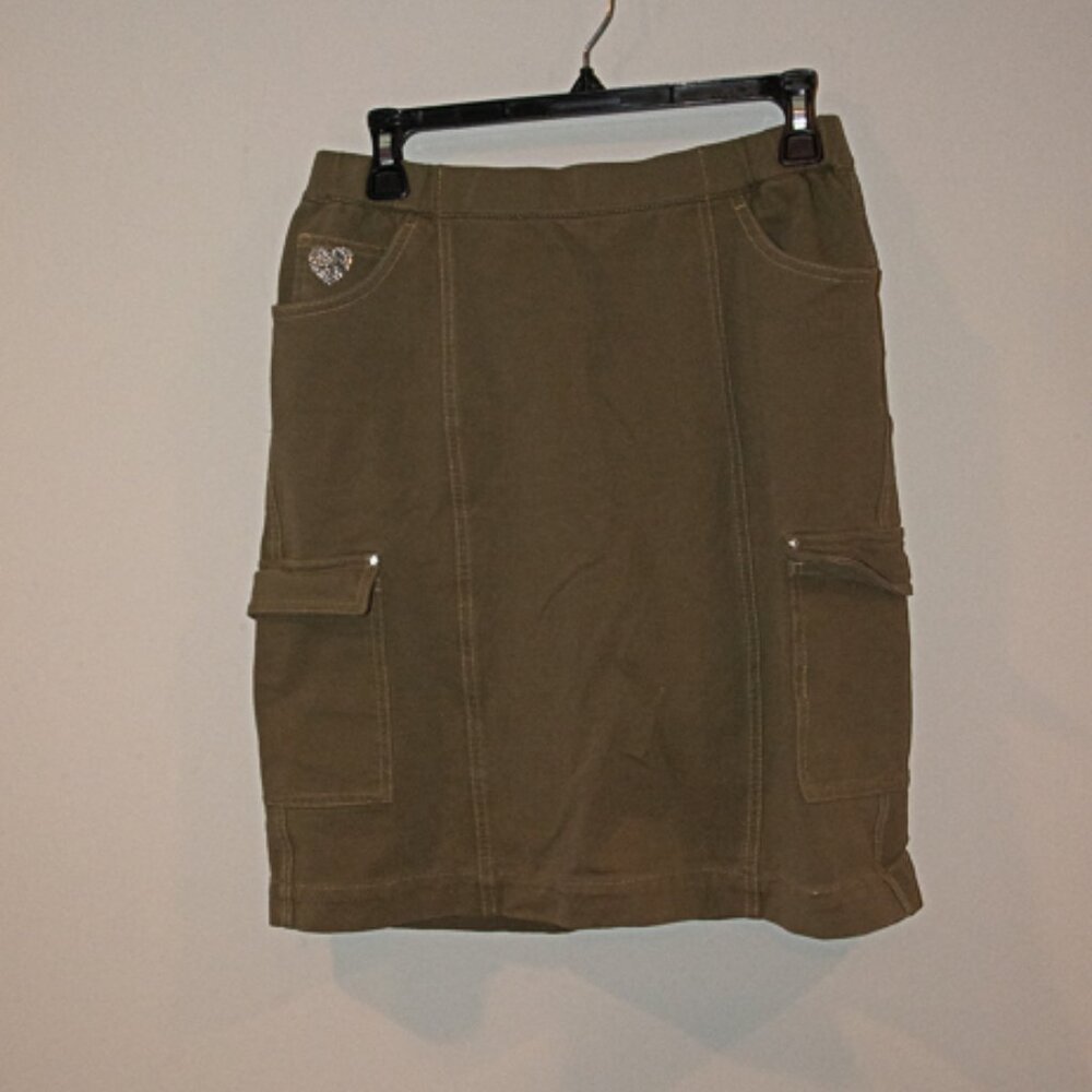 Dream Jeannes Pull on Skirt/Shorts Green Size Small
